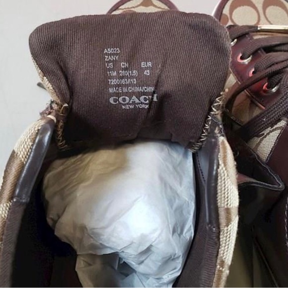 Coach Zany khaki/gold bootie size 11m - Picture 8 of 9